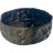 14" Ripple Bowl - Black on Charcoal